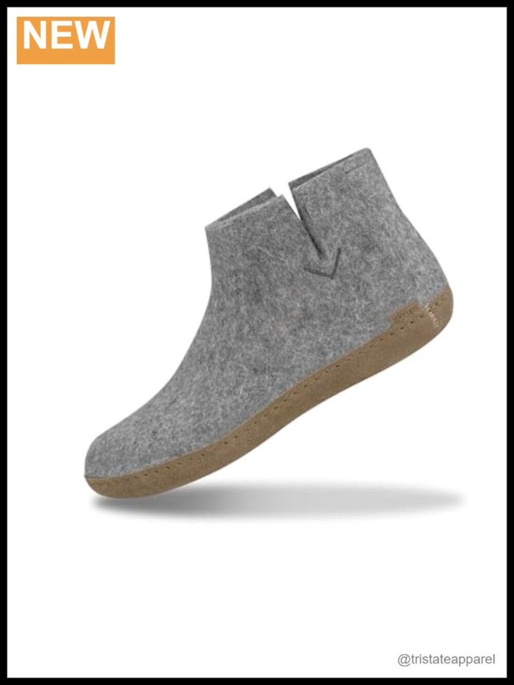 100% Sheep Wool Boot Slippers with Leather Sole - Unisex Pull-On